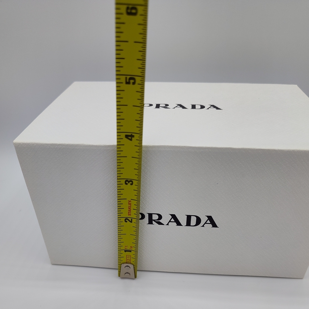 PRADA White Textured Rigid Gift Box • Magnetic Closure • 7.5x4.75x4.5 UNUSED - Picture 5 of 7